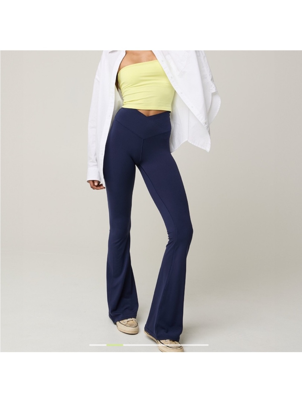 aerie Navy blue Flared High-Waist Leggings size small